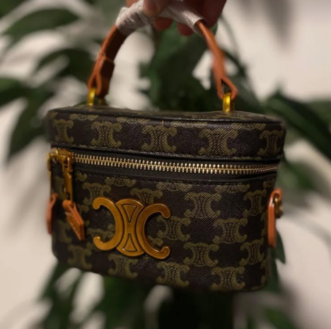 Celine Triomphe Style Mini Vanity Bag
