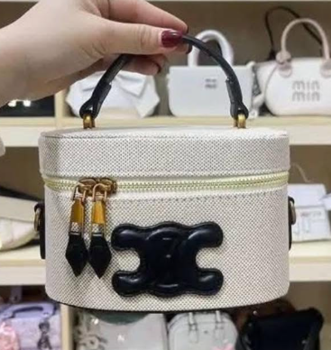 Celine Triomphe Style Mini Vanity Bag