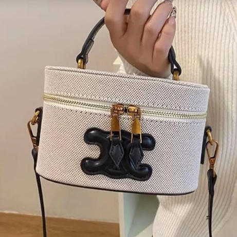 Celine Triomphe Style Mini Vanity Bag