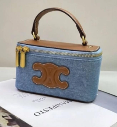 Celine Triomphe Style Mini Vanity Bag