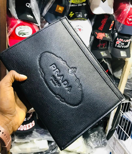 Prada Logo Clutch Bag