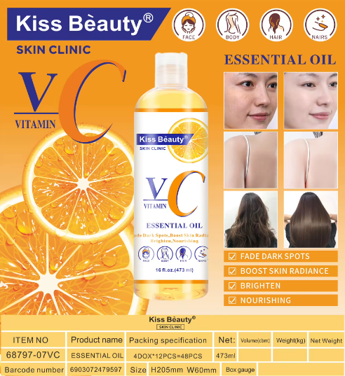 Kiss Beauty Vitamin C Essential Oil – 473ml