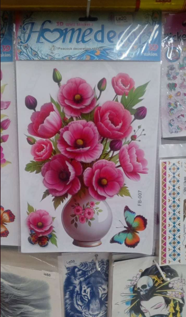 3D Floral Wall Stickers