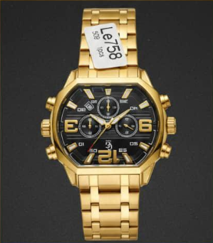 Luxury Gold Chronograph Watch